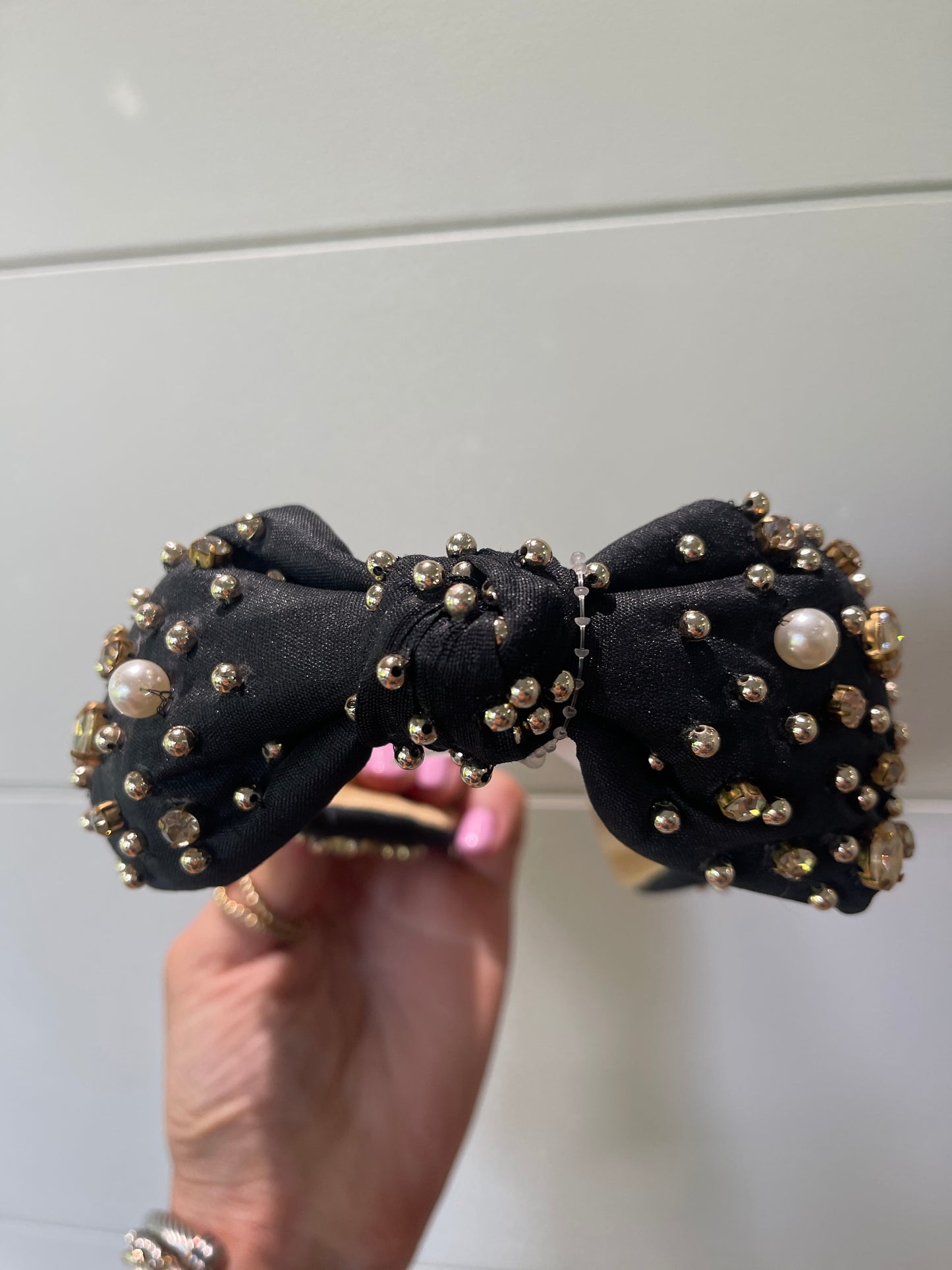 Pearl & Jewel Knotted Headband