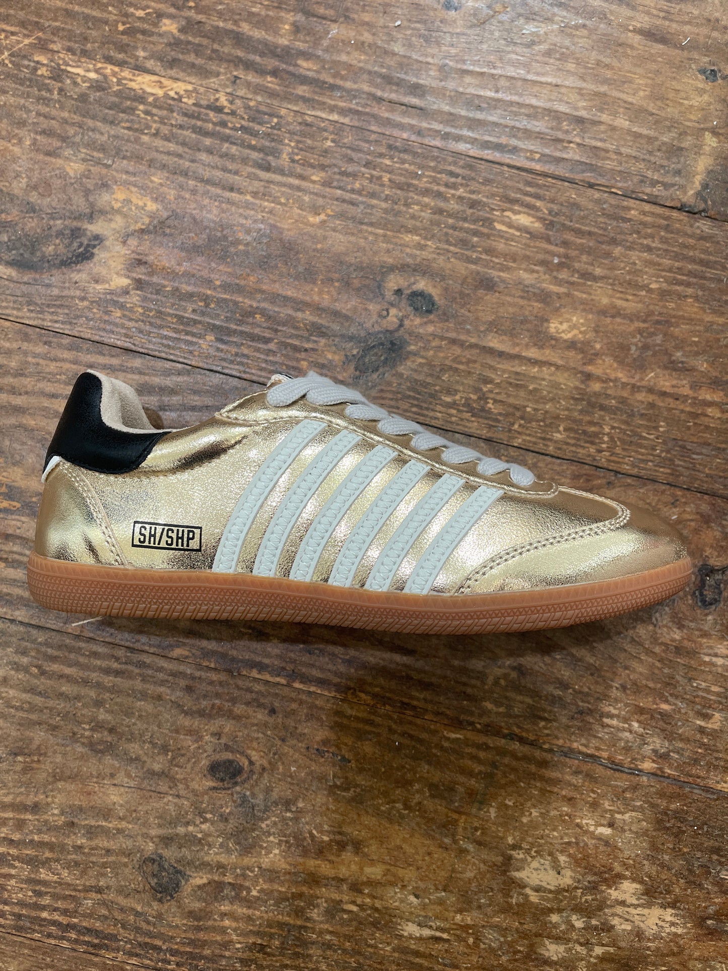 Gold Stripped Sneaker