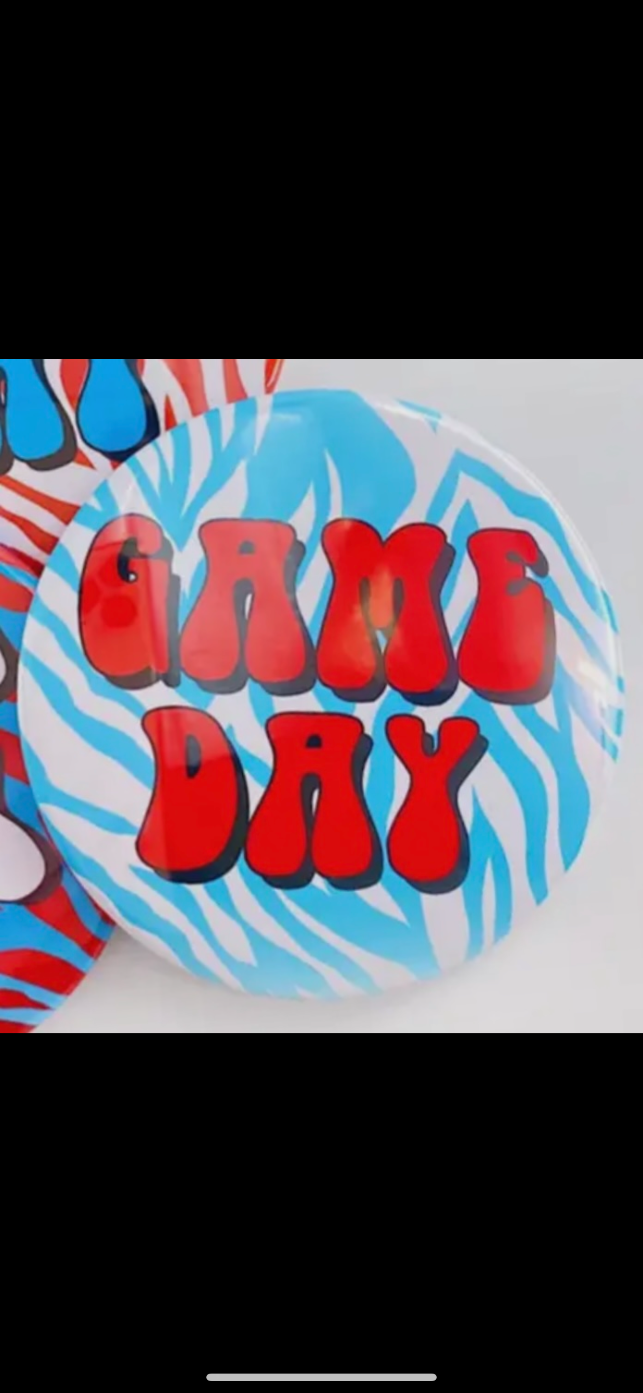 Blue Zebra Button
