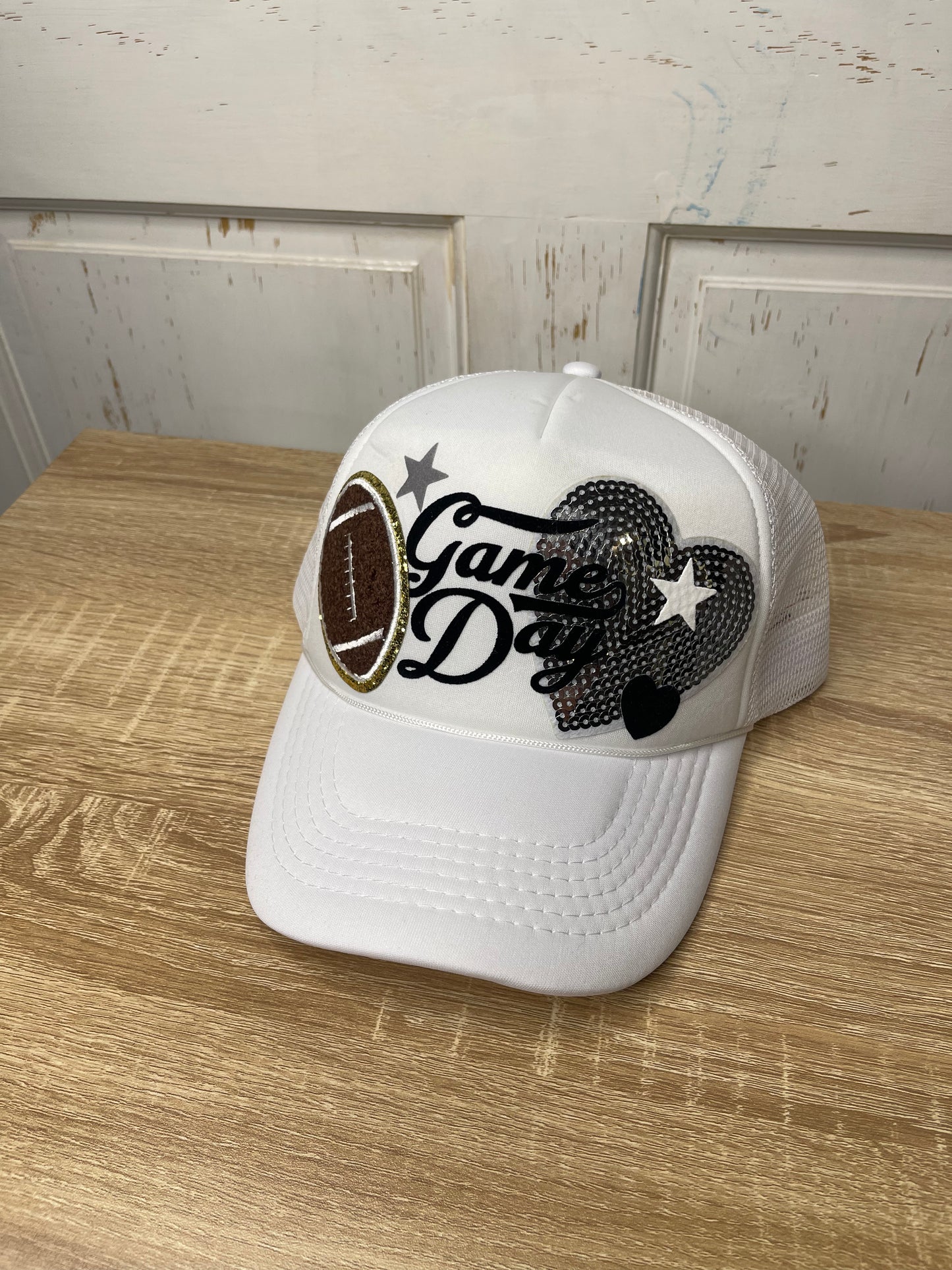White “Game Day” Trucker Hat