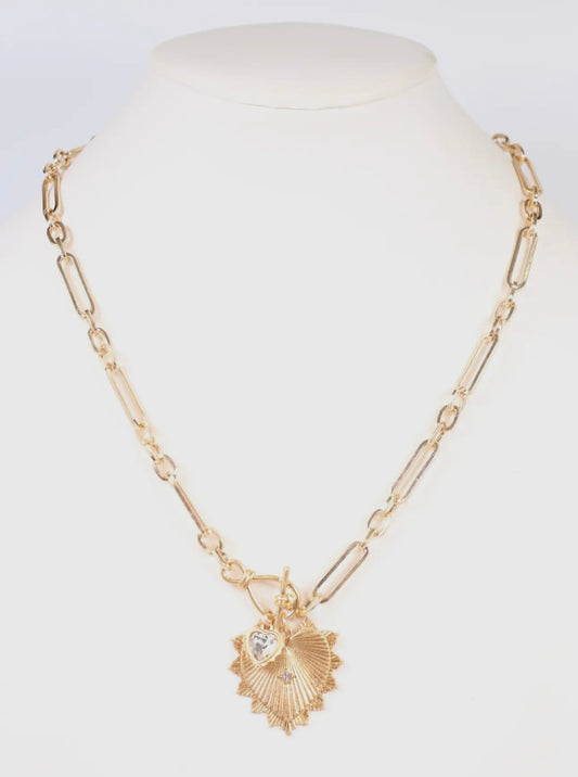Brogan Gold Heart Necklace