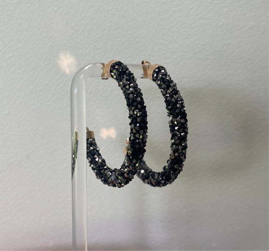 Sparkling Tube Hoops
