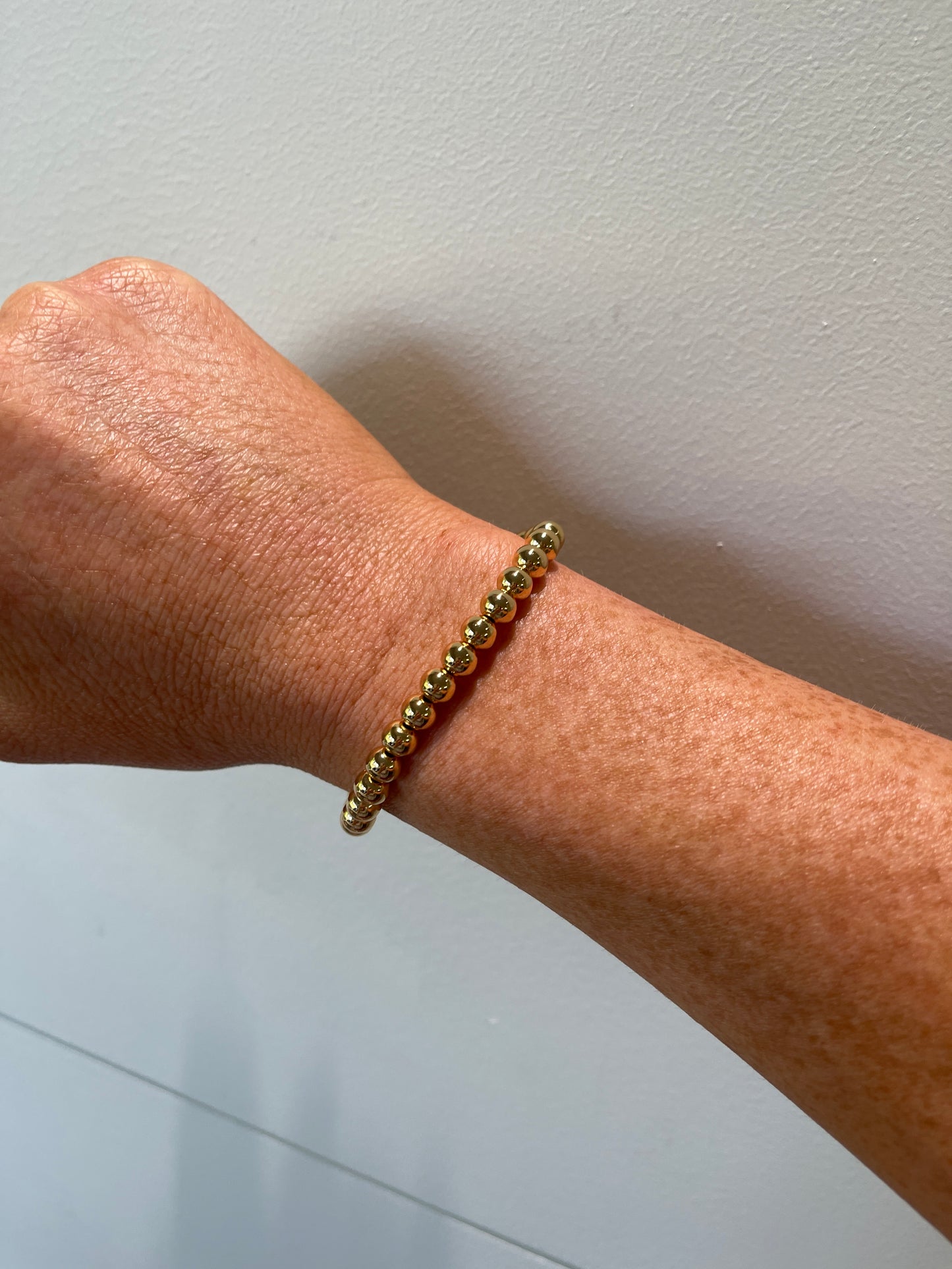 Beaded Gold Bracelet