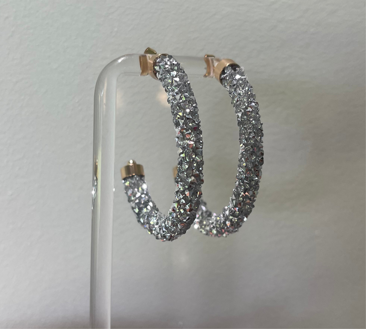 Sparkling Tube Hoops