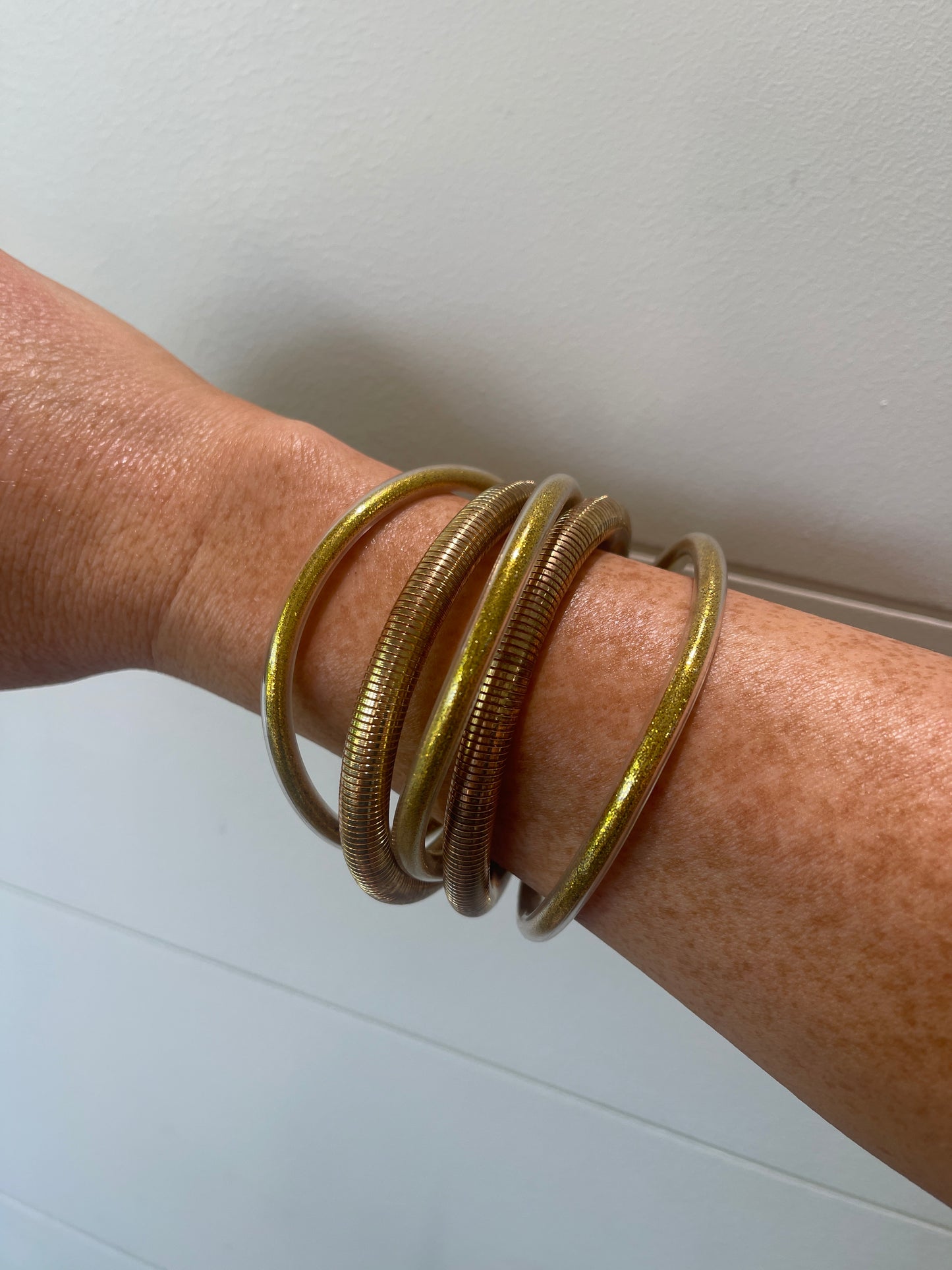Tube Jelly Bangle Set Bracelet