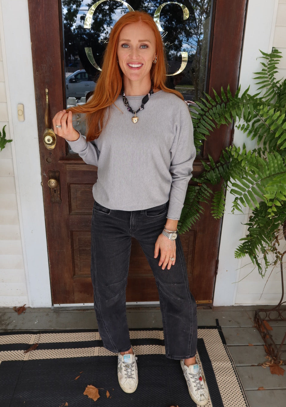 Grey Long Sleeve Sweater