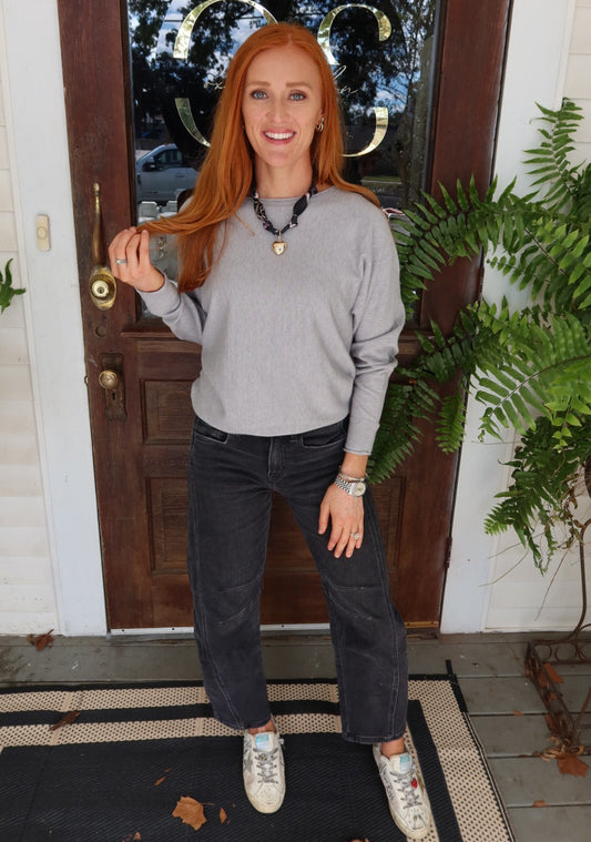 Grey Long Sleeve Sweater