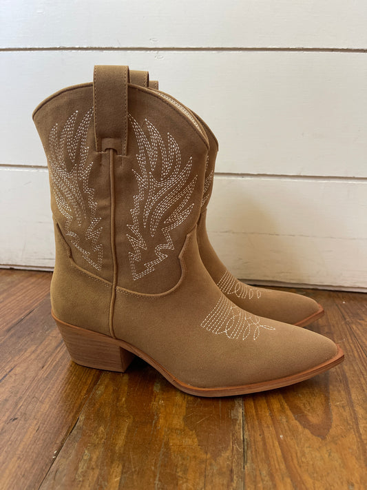 Claire Taupe Bootie