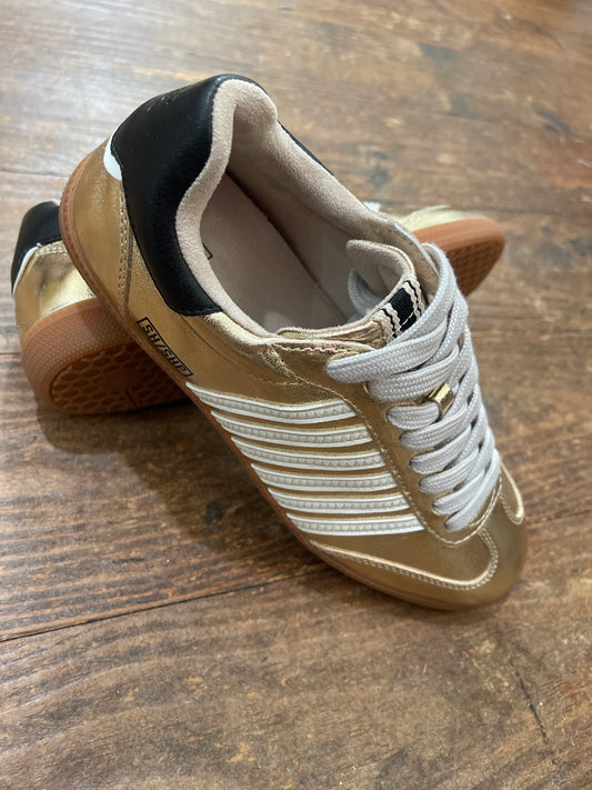 Gold Stripped Sneaker