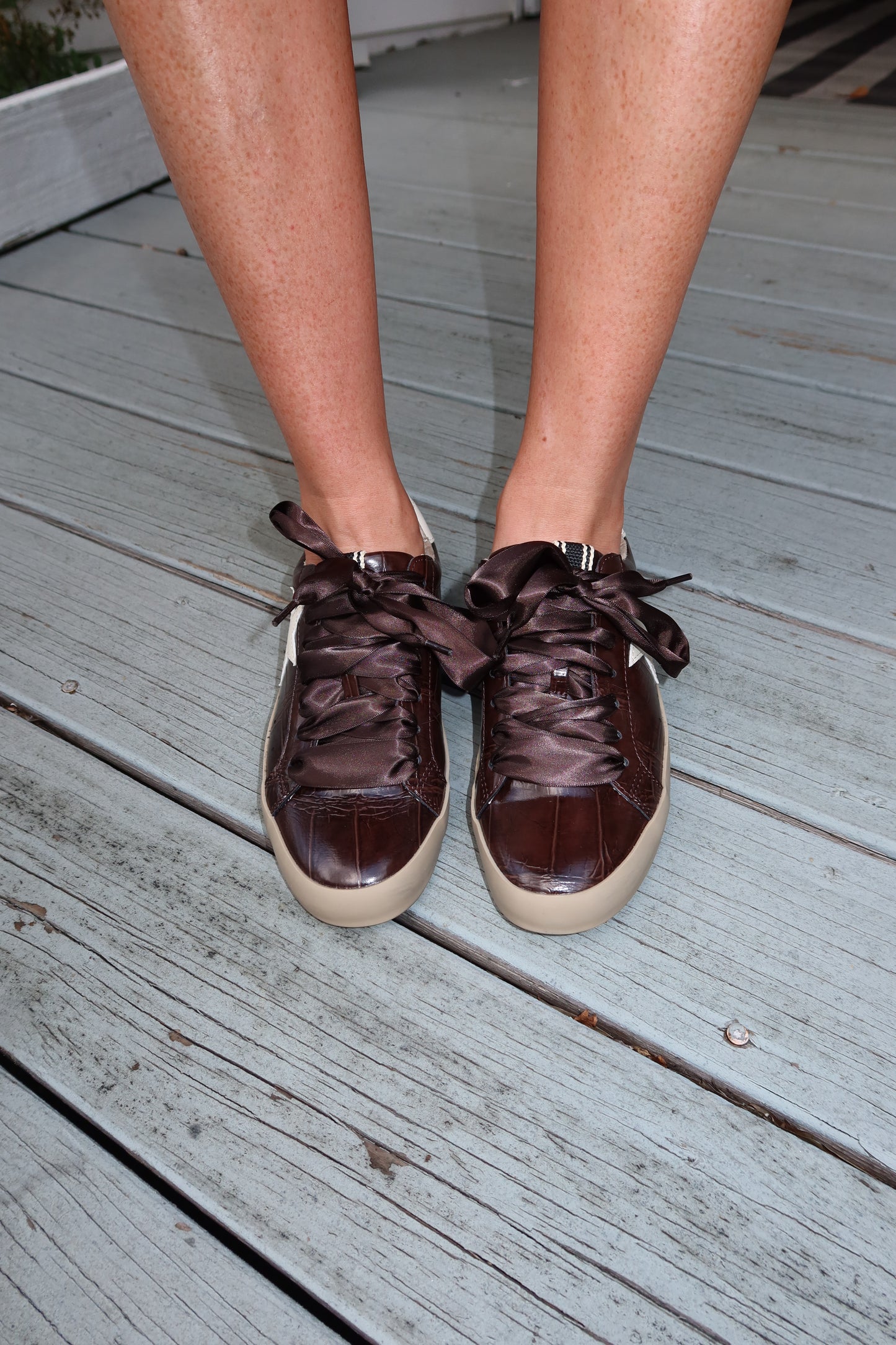 Brown Crocodile Sneaker