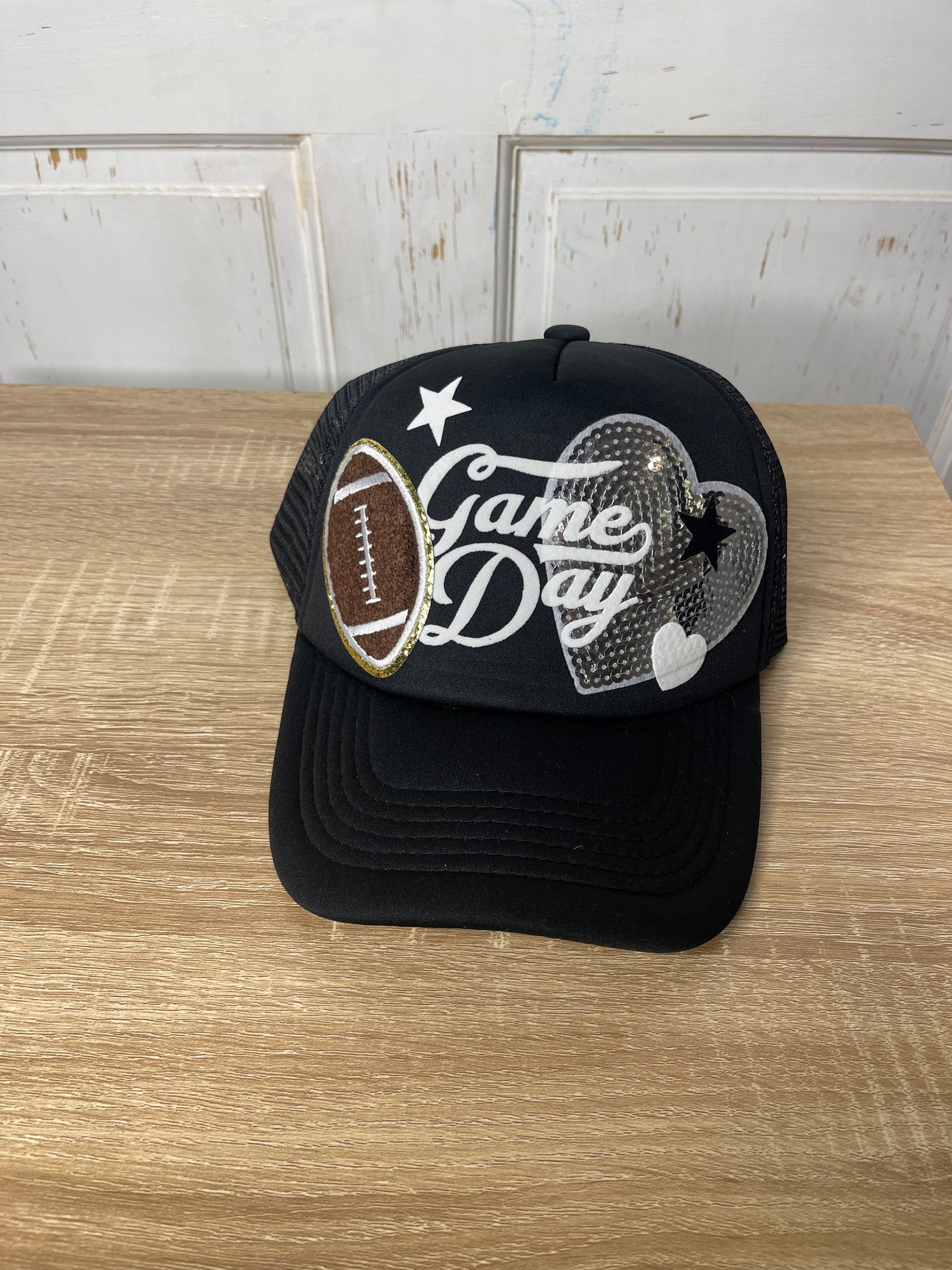Black “Game Day” Trucker Ha