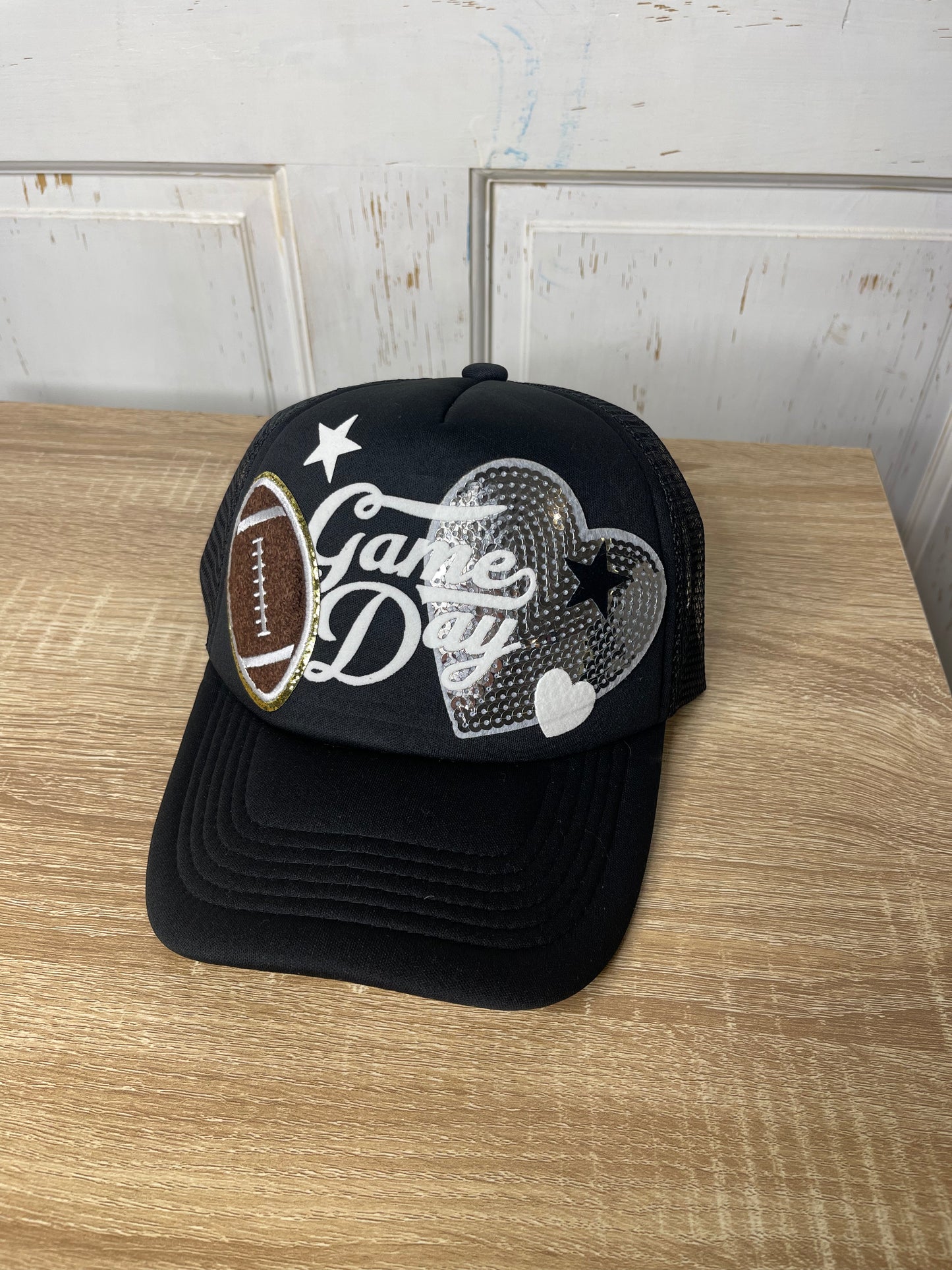 Black “Game Day” Trucker Ha