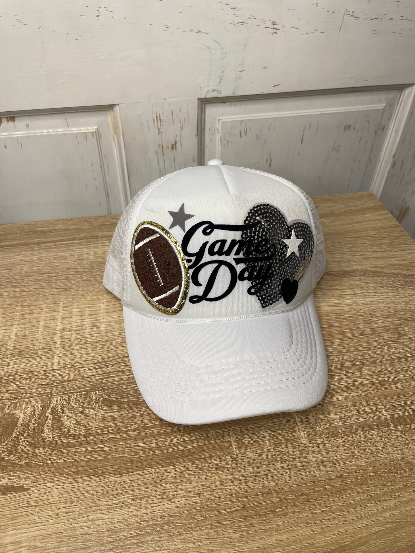 White “Game Day” Trucker Hat