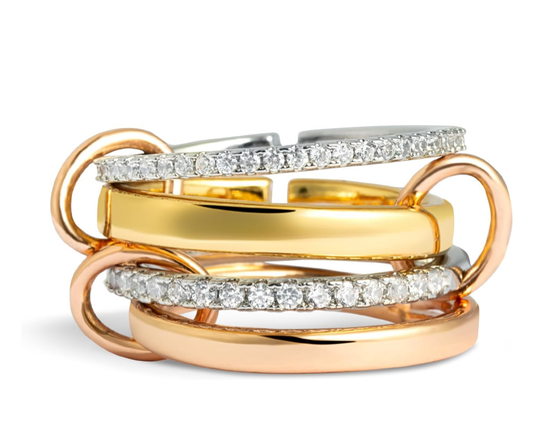 Multi Band Eternity Ring band- stacking bands